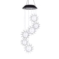 thumbnail image 1 of Inteprter Campanas de viento Luz 600mAh Carillón de viento solar con luz colorida Lámpara de campanas de viento LED decorativas Campanas de viento LED Iluminación navideña Inteprter HA019468-00, 1 of 1