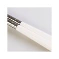 thumbnail image 4 of (Set of 2) Modern Style Premium Stainless Steel Spoon & Chopstick Set, Made in Korea (White), 4 of 7