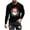 Black, variant on Feancey Men's Long Sleeve Christmas Tees Cute Santa Claus Print Slim Fit T-Shirts Xmas Stretchy Casual Crewneck Tops Big And Tall Cool Streetwear Tee Shirt Green M