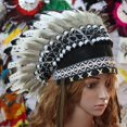 thumbnail image 3 of Kearding Chief Indian Hat Feather Headdress Accessory for Show Dance Fancy Dress Kits de decoración para fiestas, 3 of 6