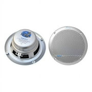 360 Watts 6.5-in Dual Cone Marine Speakers (Silver Color)
