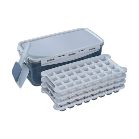 

Felirenzacia Ice Tray Mold Silicone Ice Box Frozen Ice Cubes Mold Household Ice Maker Refrigerator Freezer Ice Cubes Box