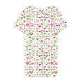 thumbnail image 4 of Jinhomg Womens Sleep Dresses Plus Size Comfy Short Sleeve Crew Neck Nightgown Casual Heart Print Midi Dresses Ladies Cute Holiday Gifts Holiday Deals Multicolor XL, 4 of 5