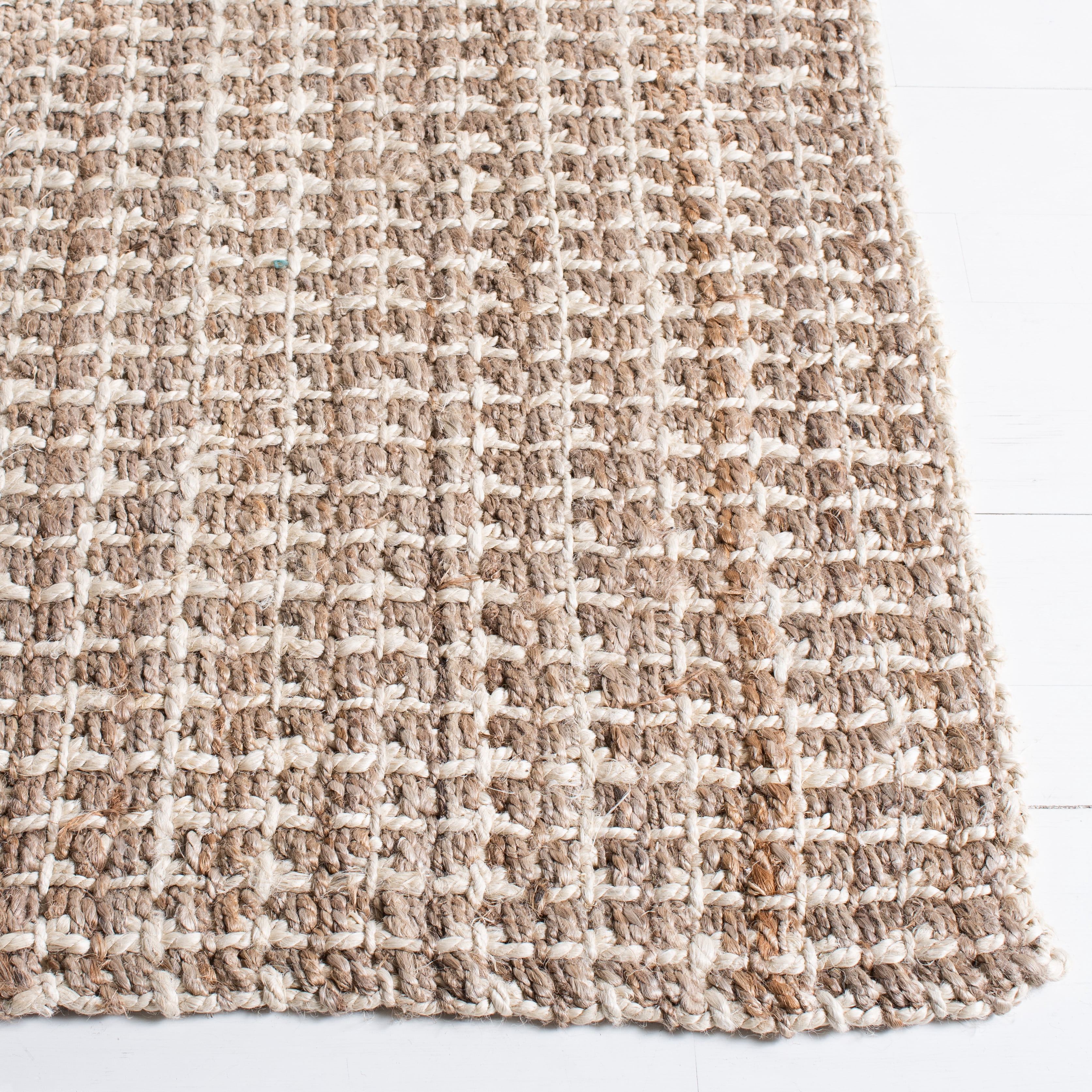 SAFAVIEH Natural Fiber Martha Solid Area Rug, Natural, 9' x 12'