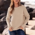 thumbnail image 6 of SOMER Sweaters for Women Crewneck Long Sleeve Ribbed Knit Pullover Sweaters Tops Trendy, 6 of 6