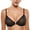 Black, variant on Women's Cosnufy Sheer Front Closure Bra Demi Sexy Seamless Unlined Mesh Underwire Bra