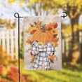 thumbnail image 2 of Pumpkin and Bow Garden Burlap Flag, 2 of 3