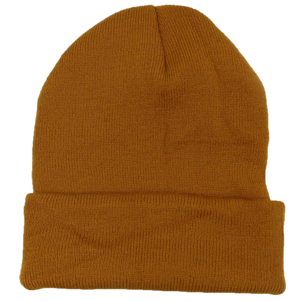 6 PCS Knit Short Plain Beanie Ski Cap Skull Hat Warm Solid Winter New York 