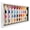 White with White Blacking, variant on 12x22 Black Wood Shadow Box Display Case Frame for Block Figures | Holds up to 56 Figurines -