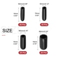 thumbnail image 2 of Uxcell 100pcs Round Rubber End Caps 3/32" 1/8" 5/32" 1/4" Black Vinyl Cover Screw Thread Protectors Assortment Kit, 2 of 5