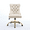 Beige, variant on SESSLIFE Swivel Vanity Chair, Modern Office Chair with Wheels, Golden Metal Base, Velvet Upholstered Tufted Button Home Office Chair with Adjustable Height, Ergonomic Home Desk Chair, Black