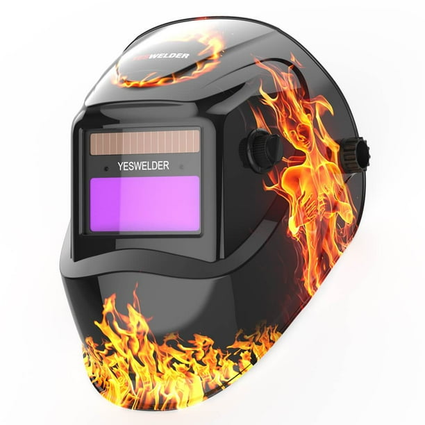 YesWelder® Auto Darkening Welding Helmet,True Color Solar Powered