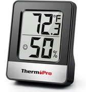 BRAND: THERMOPRO ThermoPro TP49 Digital Hygrometer Indoor Thermometer Humidity Meter Room Thermometer with Temperature and Humidity Monitor Mini Hygrometer Thermometer