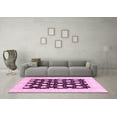 thumbnail image 3 of Ahgly Company Indoor Rectangle Oriental Pink Traditional Area Rugs, 4' x 6', 3 of 4