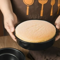 Round Cake Pan for Baking, 8 Inch Nonstick Stainless Steel Baking Cake Pan Tin Bakeware for Birthday Wedding Party, Non Toxic Coating, 2 Inch Deep, Dishwasher Safe, 1 Pcs