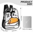 thumbnail image 2 of Gudetama Clear Backpack Heavy Duty See Through Bookbag Transparent Bag for Colleges School Work Sport Travel, 2 of 7