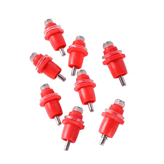 25 Count Chicken Nipple Drinker Cups | Hanging Poultry Watering Equipment