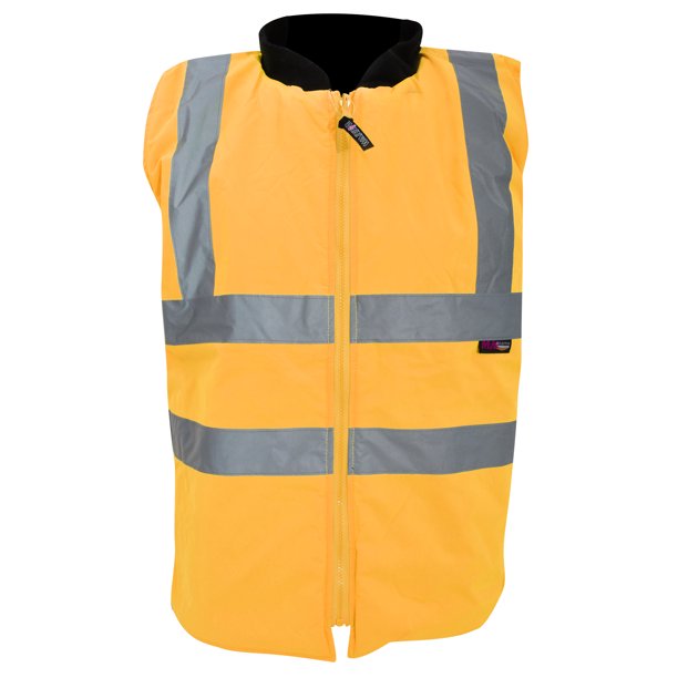 Warrior - Chaleco reflectante de seguridad con forro modelo Phoenix para hombre (Naranja fluorescente) Warrior UTPC271_fluorescentorange