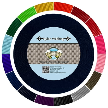 Country Brook Design® 1 1/2 inch Navy Blue Heavy Duty Nylon Webbing 50 Yards