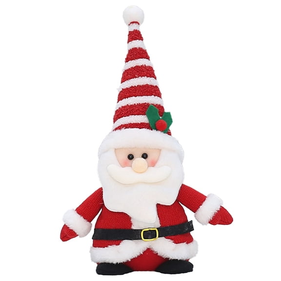 YLLSF Christmas decoration knitted fabric dolls - Santa Claus,snowman, elk and penguin