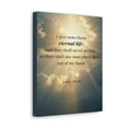 thumbnail image 2 of Scripture Walls John 10:28 Eternal Assurance Bible Verse Canvas Christian Wall Art Ready to Hang Unframed, 2 of 19