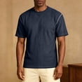 thumbnail image 4 of Men's Shirts 3XLT Big and Tall Solid Color Short Sleeve Round Neck Relaxed Fit T-Shirt, 4 of 9