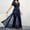 Navy, variant on Wensltd Summer Jumpsuits for Women Dressy Sleeve Wide Leg Pants Rompers Elegant One Piece Outfits