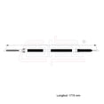 thumbnail image 2 of Cable Chicote Freno Trasero Derecho Compatible Con Chevrolet Luv 2.3L 1995 1996 1997 1998 1999 2000 2001 2002 2003 2004 2005 Tambor CAHSA Cable Chicote Acelerador, 2 of 6