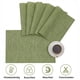 thumbnail image 4 of Manteles individuales resistentes al calor para mesa de comedor, juego de 6 manteles de vinilo antideslizantes de secado rápido, decoración moderna para proteger mesas de madera, mármol y vidrio de, 4 of 6