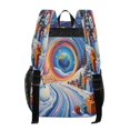 thumbnail image 3 of Ttyddzy Clear Backpack Heavy Duty PVC Transparent Backpack for College Workplace, Snowman, 3 of 8