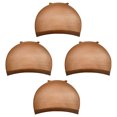 thumbnail image 2 of facefd 4pcs/set Wig Cap Elastic Unisex Hair Net Stretchable Reusable Snood Cosplay Party Wig Net, Coffee, 2 of 9