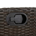 thumbnail image 3 of vidaXL 3 Piece Garden Dining Set with Cushions Brown Poly Rattan, 3 of 5