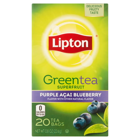 Lipton Sacs Violet Acai Blueberry thé vert, 20 ct