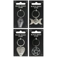 thumbnail image 2 of Pack of 4 Metal Triple Moon Coffin Planchette Keychains, 2 of 7
