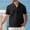 Black, variant on Bcfgryg Summer Man's Beach Refreshing Casual Fashion Short Sleeve Shirt Men Shirts Casual Black L