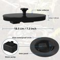 thumbnail image 3 of Solar Fountain, Outdoor Garden Solar Fountain, 1.4W Solar Bird Bath Fountain_Perfect Gift, 3 of 5
