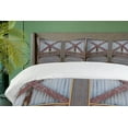 thumbnail image 3 of Ambesonne Industrial Duvet Cover Set, Wooden Window Plank, 2-Calking, Brown and Grey, 3 of 6