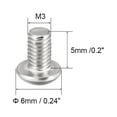 thumbnail image 3 of Tornillos de máquina M3x5mm con cabeza redonda y socket hexagonal de acero inoxidable 304, sujetadores, tornillos, 50 pcs, 3 of 3
