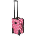 thumbnail image 2 of Juego de equipaje Rockland Fashion Softside Upright Pink Dots, 2 piezas, 2 of 6