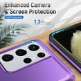 thumbnail image 4 of for Samsung Galaxy S21 Ultra Case, S21 Ultra Case with Screen Protector,[ Grade Drop Tested] Heavy-Duty Tough Rugged Shockproof Protective Phone Case for Galaxy S21 Ultra 6.8 inch (Purple), 4 of 6