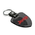 thumbnail image 2 of iPick Image for Jeep in Red Real Black Carbon Fiber Large Shield-Style Key Chain, Official Licensed, 2 of 5