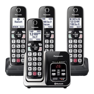Panasonic KX-TG9542B DECT 6.0 Cordless Phone, 2 Handsets