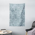 thumbnail image 1 of Sea Shells Tapestry, Doodle Hand Drawn Style Starfish Pattern Monochrome Abstract Aquatic Print, Wall Hanging for Bedroom Living Room Dorm Decor, 40W X 60L Inches, Blue Grey White, by Ambesonne, 1 of 2