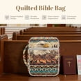 thumbnail image 4 of FOR U DESIGNS Aztec Eagle Pttern Bible Cover Southwest American Tribal Bible Holder Case with Handle Quilted Book Cover Bible Carrier Tote Bag for Bible Study/Daily Use, 4 of 7