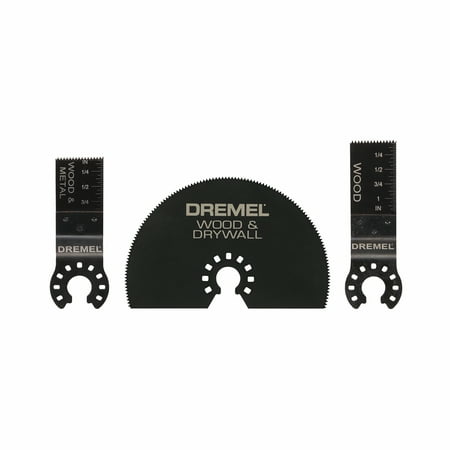 Dremel MM491 Multi-Max Universal Oscillating Tool Cutting Assortment Blades for Wood, Drywall, and Metal,