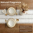 thumbnail image 4 of Macrame Boho Table Runner 72 Inches Long Farmhouse Woven Cotton Home Decor for Dining Room Table Kitchen Island Buffet Console Bridal Shower Party Rustic Farmhouse Kitchen Decor - 12x72 Inch（White）, 4 of 8