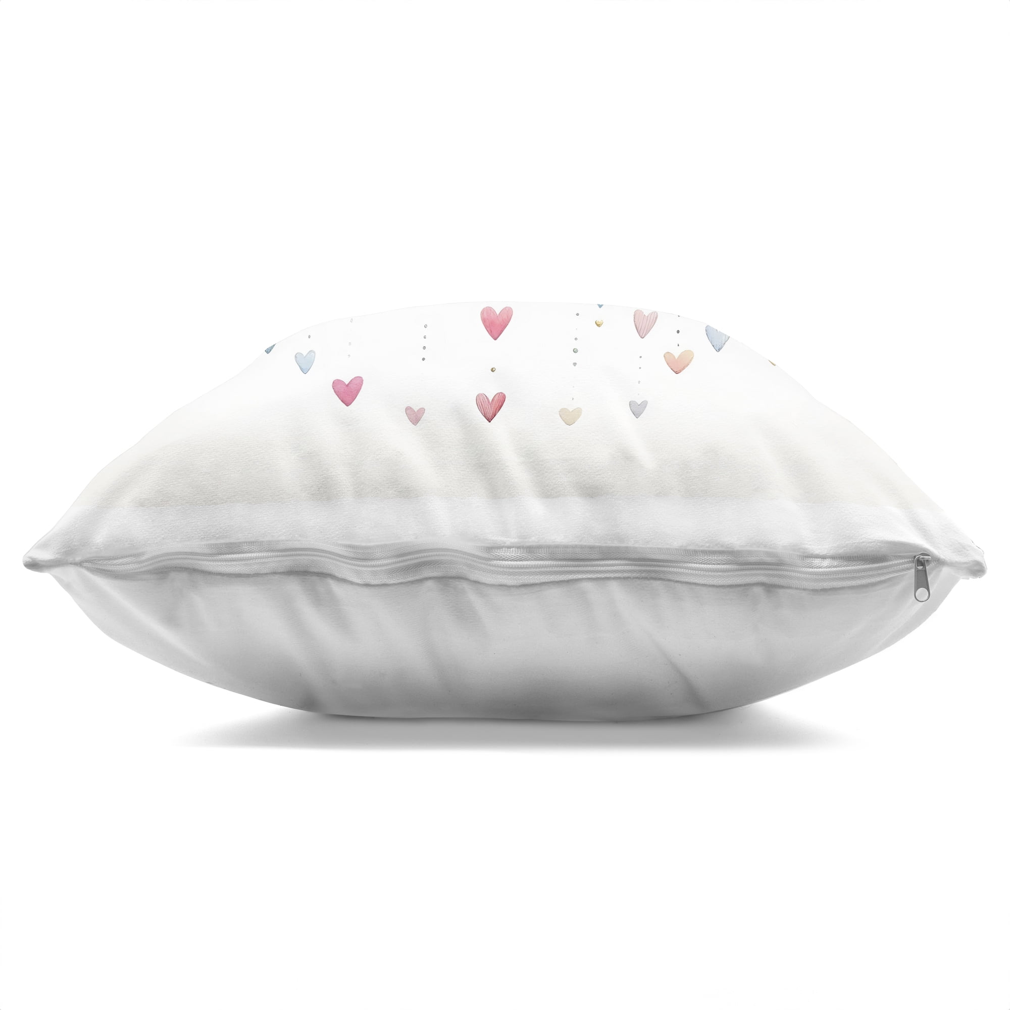 Stupell Industries Rainbow with Hanging Hearts Decorative Printed Throw Pillow, design by Creative Studio