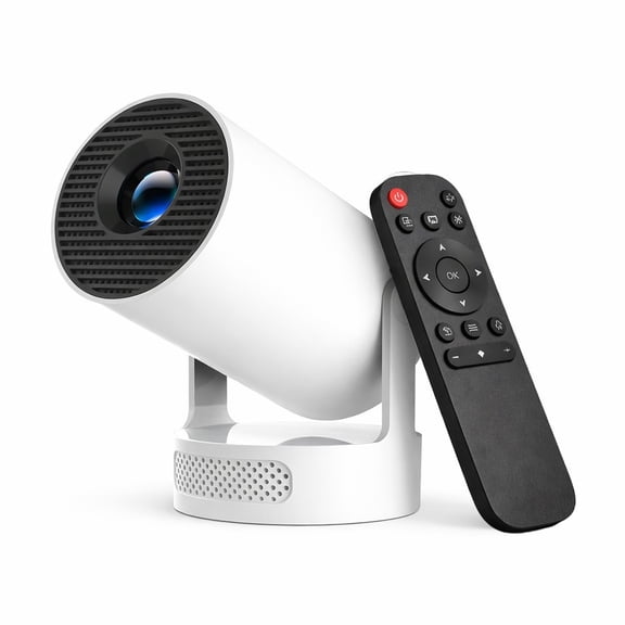 THRIVE STUDIO HY300 Mini Projector, Portable Smart Projector with WiFi 6 Bluetooth 5.4, 1080P Support 4K, Android 11, Auto Keystone, 210 Rotatable Home Theater Projector for Outdoor Movies