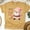 Gold, variant on Merry Christmas T-Shirt | Cute Santa & Reindeer Holiday Graphic Tee, White, Size S