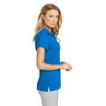 thumbnail image 3 of Port Authority Adult Female Women Plain Short Sleeves Polo Skydiver Blue X-Small, 3 of 6